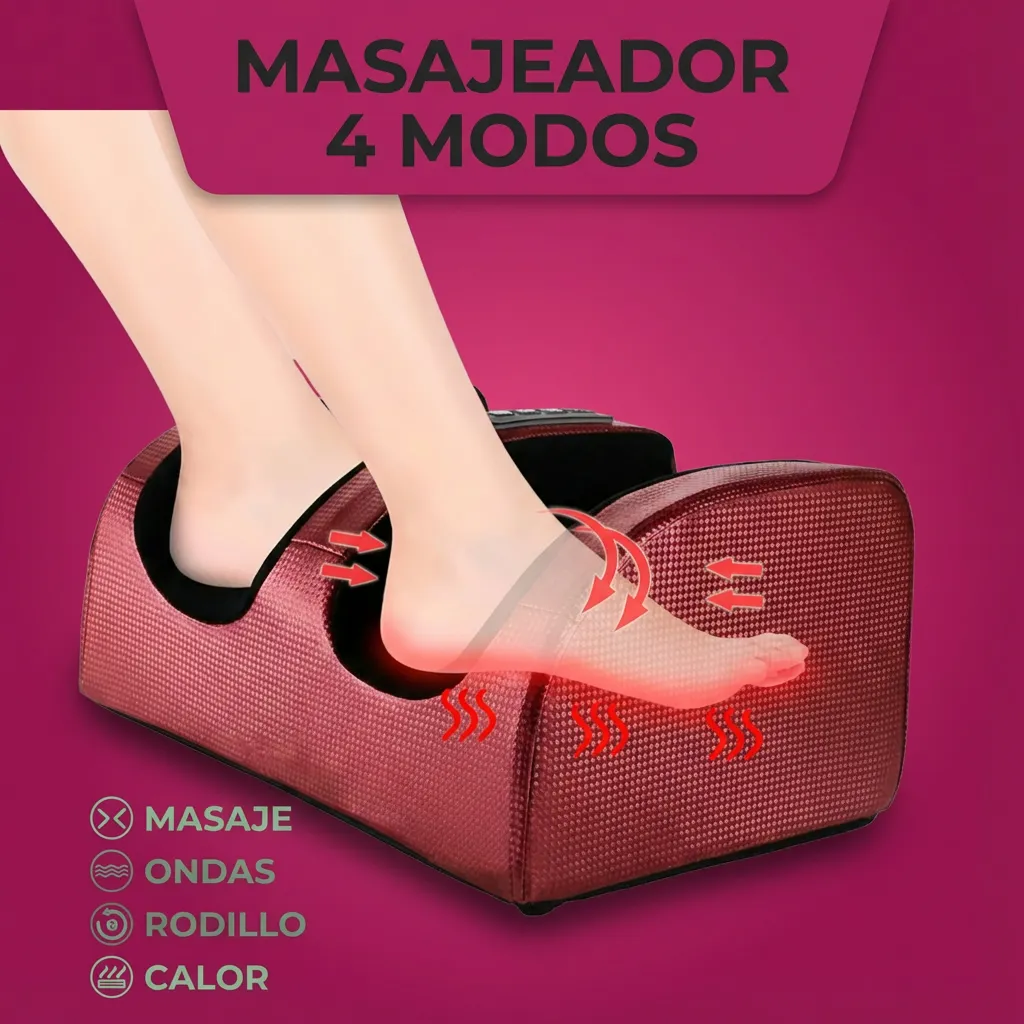 Masajeador de pies y piernas portátil "Suavidad" con técnica Shiatsu - Imagen 6