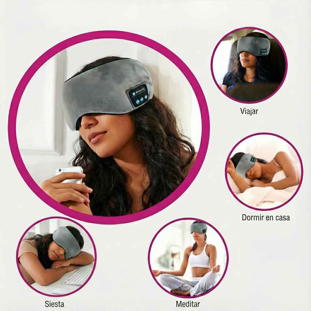 Antifaz Bluetooth para conciliar el sueño "Descanso" con audífonos inalámbricos - Imagen 7